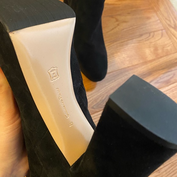 Gianvitto rossi black real leather suede boots - Picture 8 of 9
